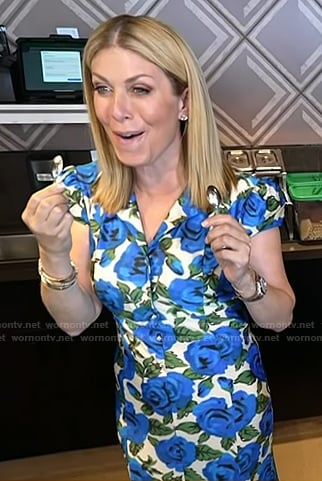 Jill's floral cap sleeve dress on Today