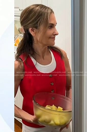 Joy's red vest on Today