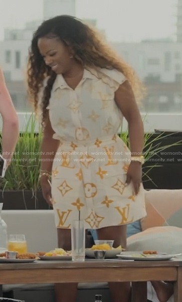 Kandi's LV logo mini dress on Next Gen NYC