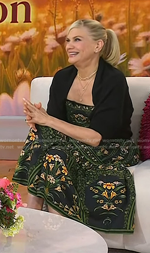 Kristen Johnston's floral print dress on Today
