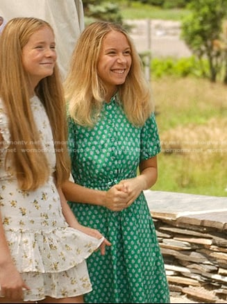 Liberty's green print shirtdress on We Were Liars