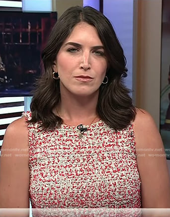 Liz's tweed sleeveless dress on Today