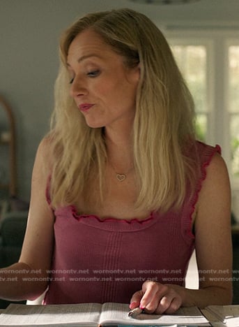 Lucinda's pink ruffle tank on The Summer I Turned Pretty