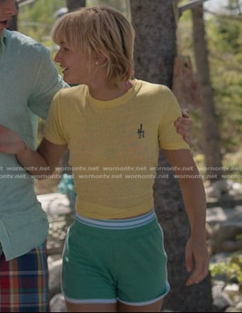 Mirren's green shorts on We Were Liars