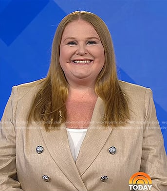Misty Marris's beige blazer and pants on Today