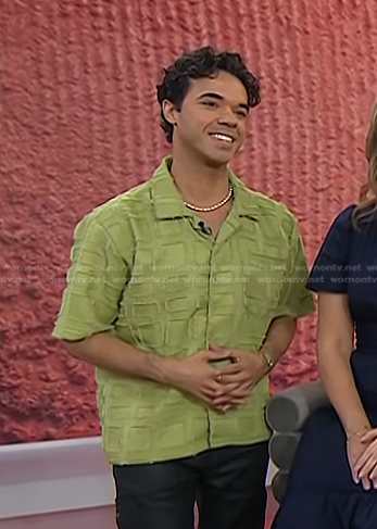 Neil Scibelli's green short sleeve shirt on Today