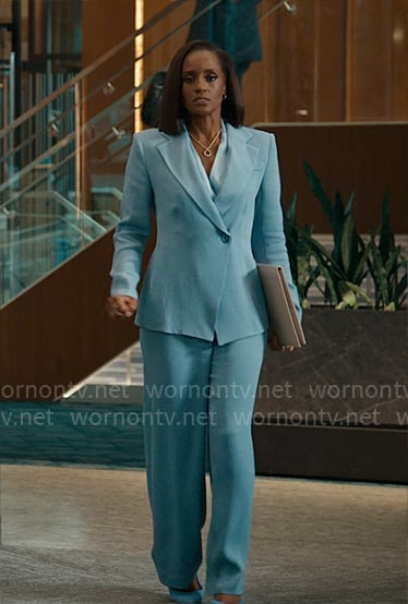 Olympia's light blue suit on Matlock