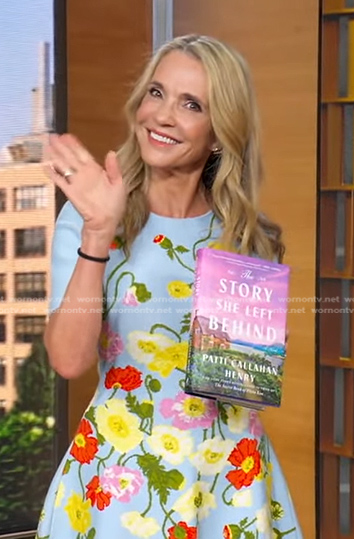 Patti Callahan Henry's floral knit dress on Good Morning America