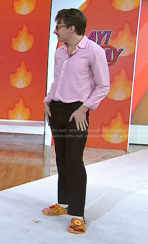 Sean Hickey's donut clogs on Today