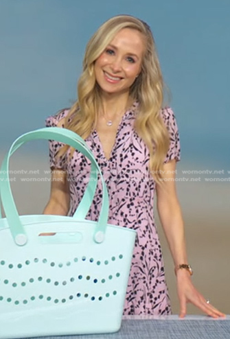 Dr. Whitney Bowe's pink floral dress on Good Morning America