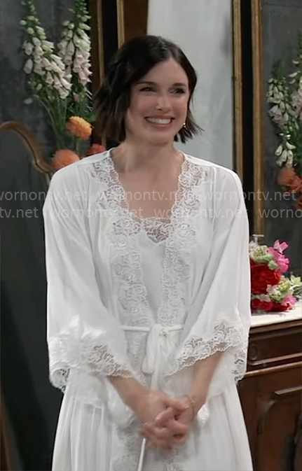 Willow's bridal robe on General Hospital