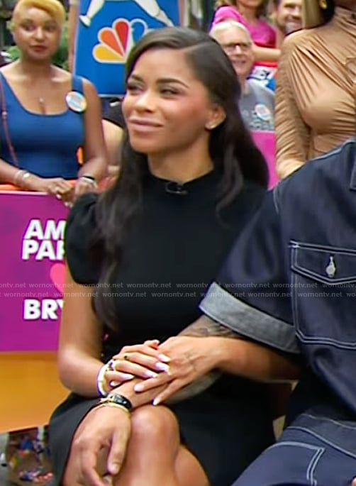 Amaya Espinal's black mini dress on Today