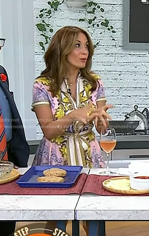 Anna Francese Gass's print mini dress on Today