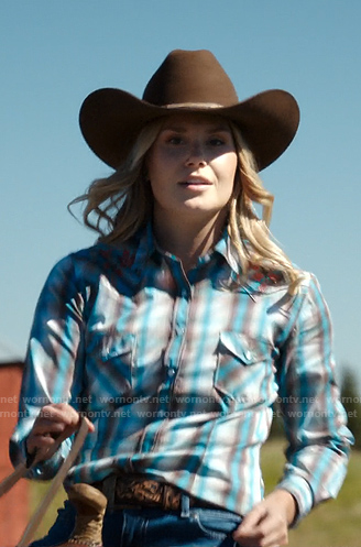 Blake Hartford's plaid shirt on My Life with the Walter Boys