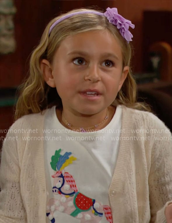 Beth's horse t-shirt on The Bold and the Beautiful