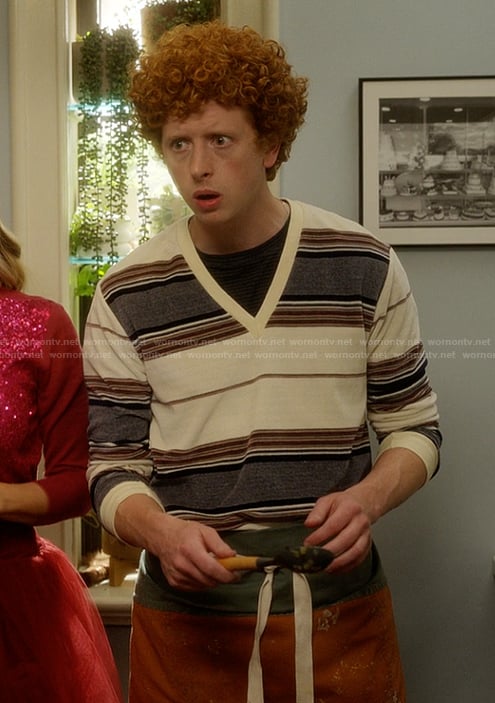 Brady's striped sweater on And Just Like That