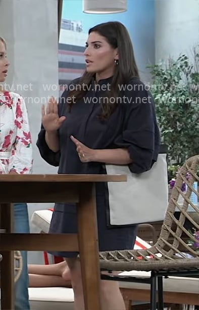 Brook Lynn's navy tunic dress on General Hospital