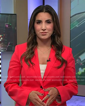Camila Bernal's red blazer on Today