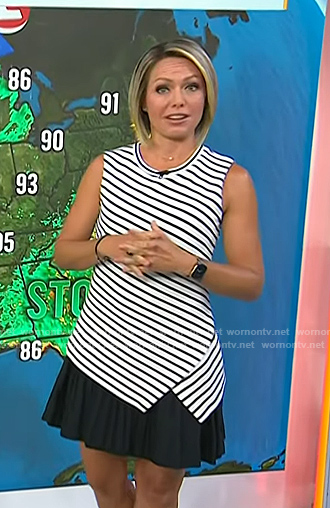 Dylan's stripe pleated mini dress on Today