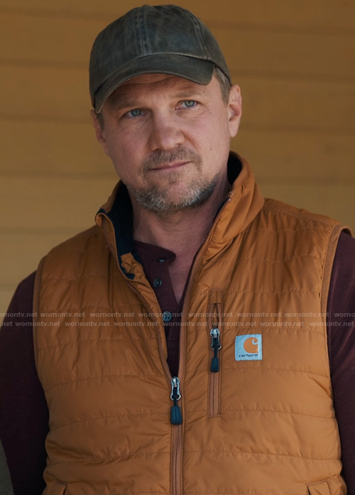 George's orange padded vest on My Life with the Walter Boys