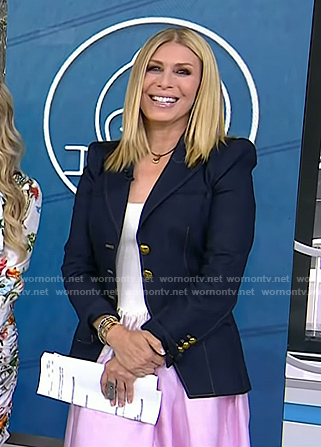 Jill's pink dress and denim blazer on Today