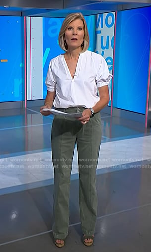Kate's green pants on NBC News Daily