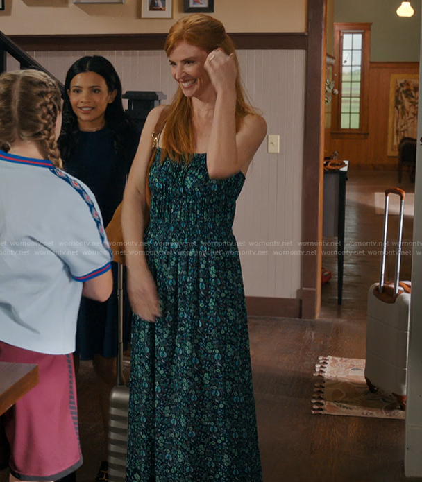 Katherine's floral print dress on My Life with the Walter Boys