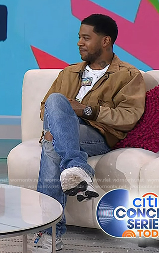 Kid Cudi's white sneakers on Today