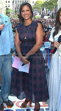 Laura's print smocked dress on Today