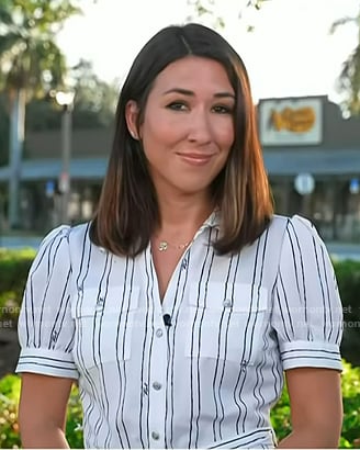 Marissa Parra's striped shirtdress on Today