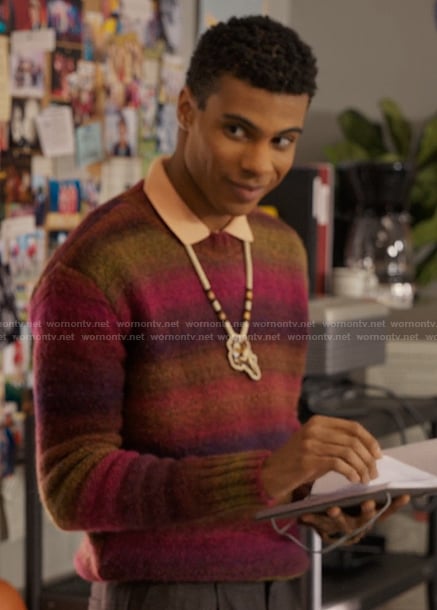 Skylar's ombre knit sweater on My Life with the Walter Boys