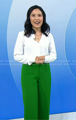 Vicky's green pants on Today