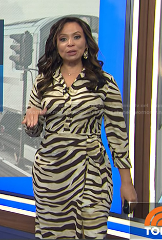 Adelle's animal print dress on Today
