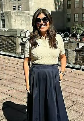 Adrianna's white cable knit polo sweater on Today