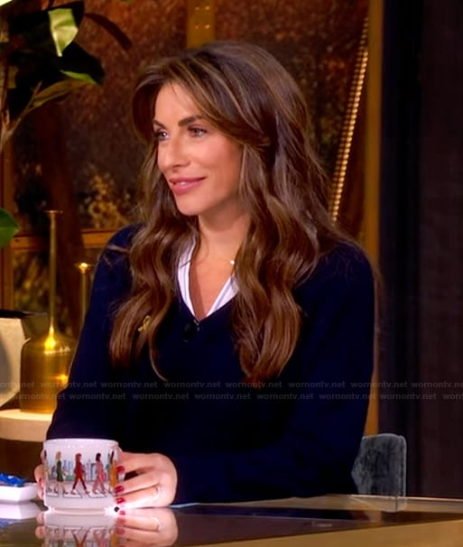 Alyssa's layered sweater on The View