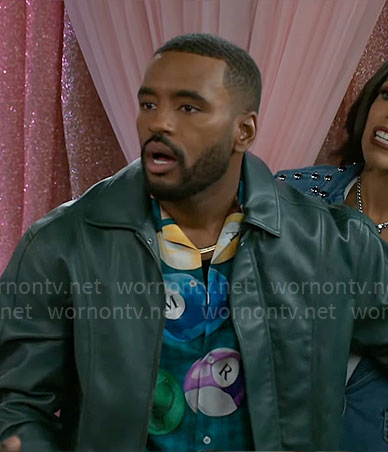 Andre's green leather jacket on Beyond the Gates