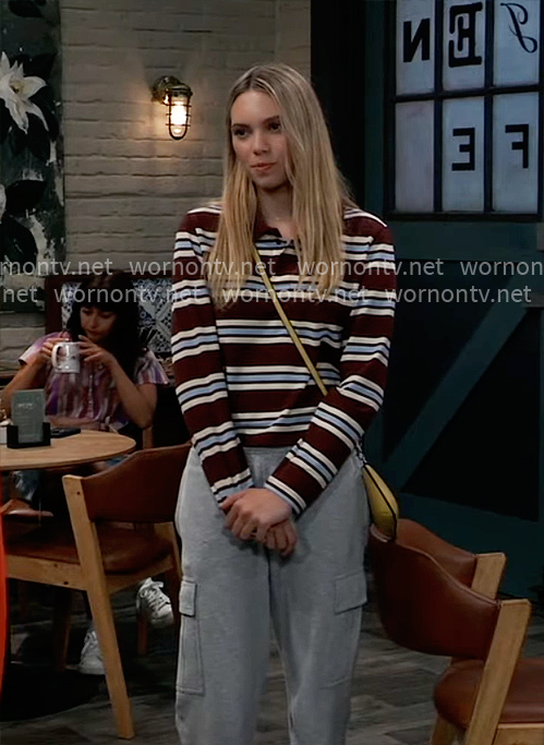 Charlotte's striped polo shirt on General Hospital