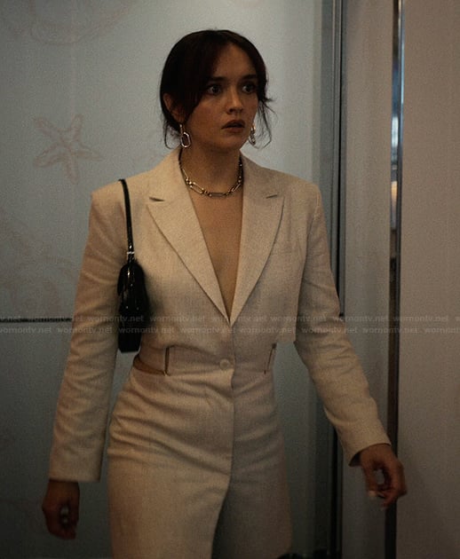 Cherri's cutout blazer dress on The Girlfriend
