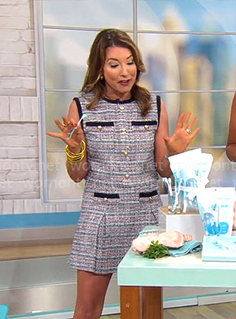Courtney Cason's tweed dress on CBS Mornings