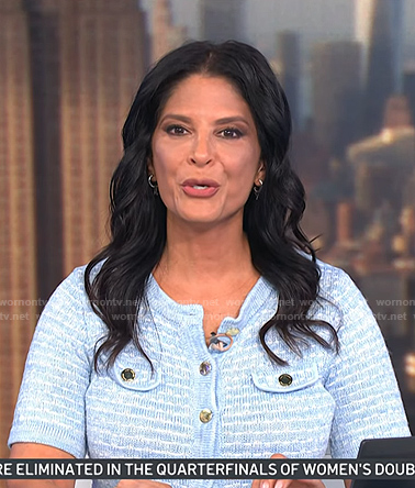 Darlene's blue knit dress on Today