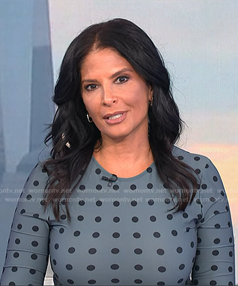 Darlene's blue polka dot dress on Today