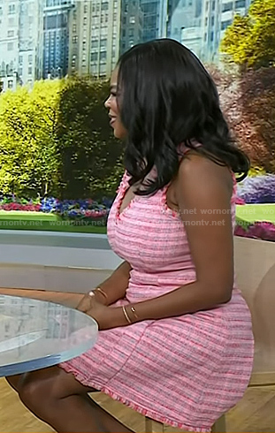 Dr. Michelle Henry's pink tweed dress on Today