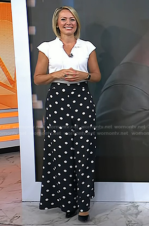 Dylan's white top and polka dot pants on Today