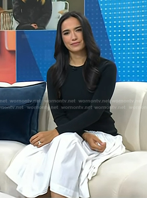 Emilie's two-tone midi dress on Today