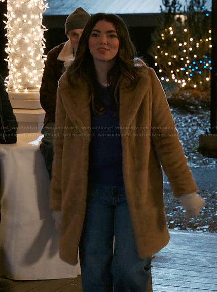Erin's teddy coat on My Life with the Walter Boys