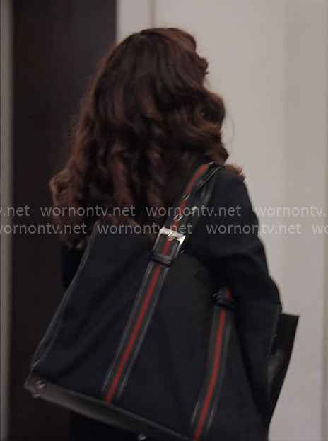 Esmerelda's stripe tote bag on The Paper