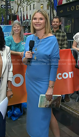 Jenna's blue long sleeve maxi dress on Today