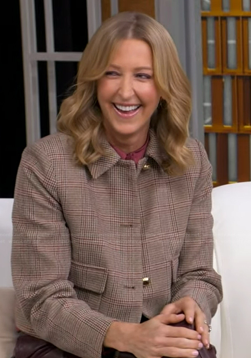 Lara's plaid jacket on Good Morning America