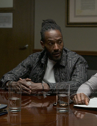 Lewis's black quilted jacket on Reasonable Doubt
