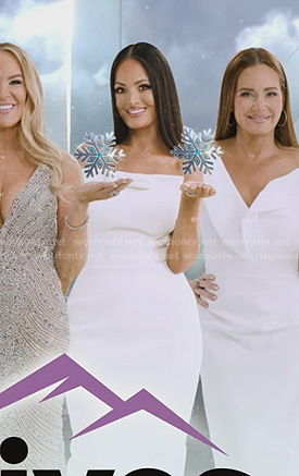 Lisa's white strapless opening scene dress on The Real Housewives of Salt Lake City